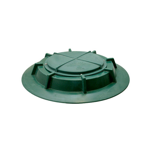 Cover and access adapter for concrete septic tank