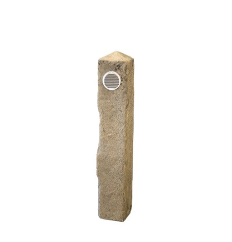 Decorative septic system vent cover – Granite post