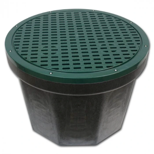 Boîte drain 24" de 10 trous avec couvercle grille Polylok | Premier Tech